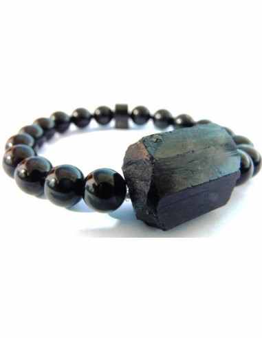 Bracelet original tourmaline noire 8mm