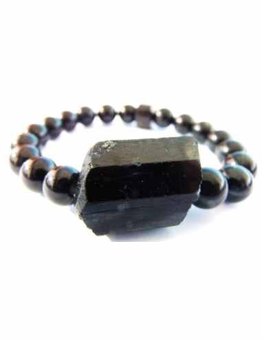 Bracelet original tourmaline noire 8mm