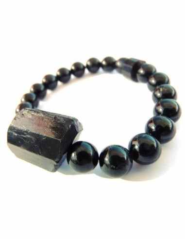 Bracelet original tourmaline noire 8mm