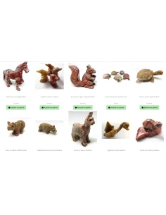 Petits animaux en stéatite, Artisant du Pérou....