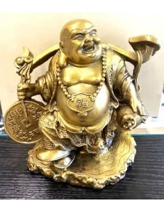 Bouddha de l'Abondance (Hotei) – Grande Sculpture en... 2