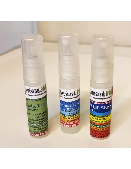 Echantillons tous les Elixirs de Cristaux 10ml