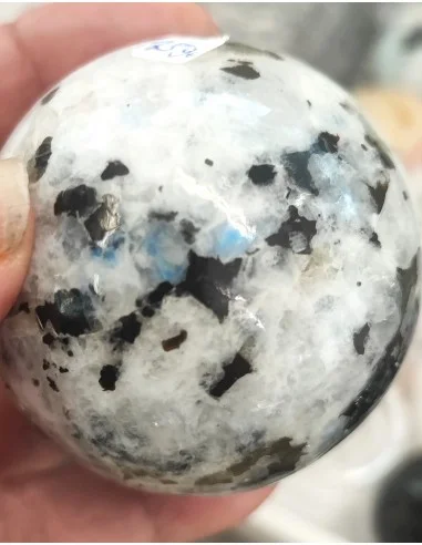 Sphère en Labradorite Blanche (Péristérite) -...
