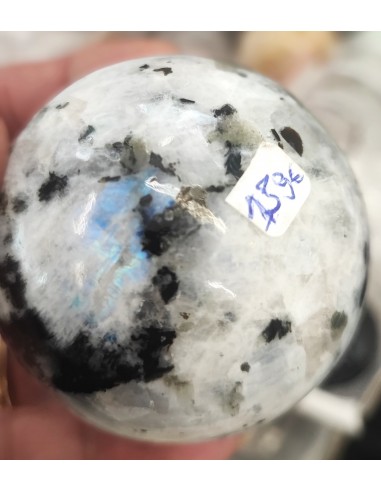 Sphère en Labradorite Blanche (Péristérite) -...