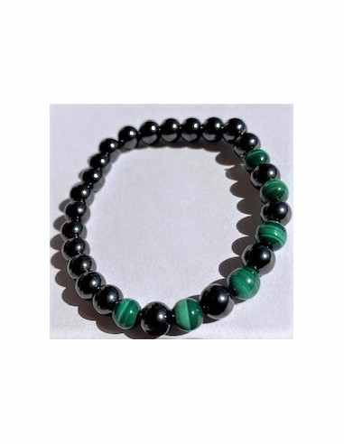 Bracelet Synergie "Soulagement" : Magnétite &...
