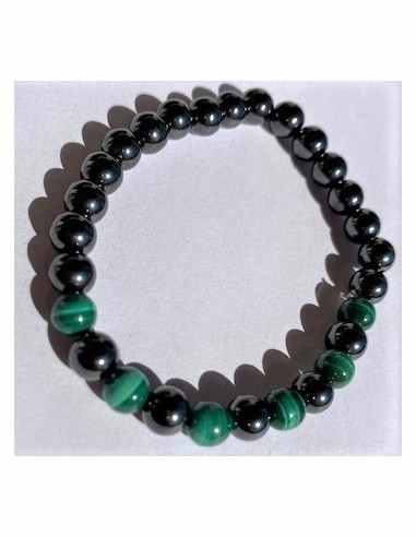 Bracelet Synergie "Soulagement" : Magnétite &...