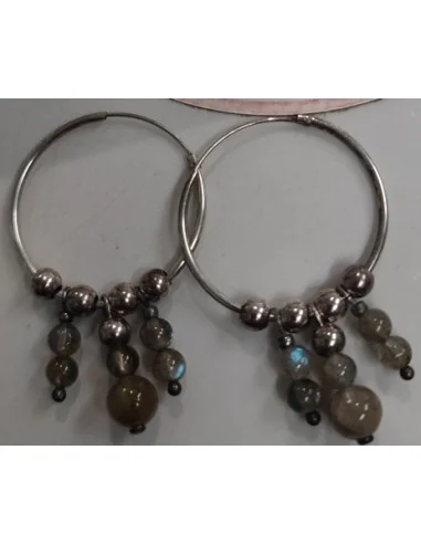 Boucles d'Oreilles Créoles en Argent 925 &...
