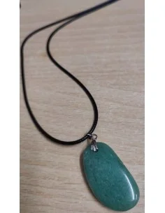 Aventurine percé cordon fermoir