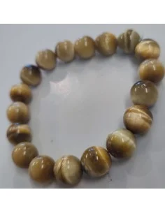 Oeil d'or, oeil de chat 10mm bracelet 2