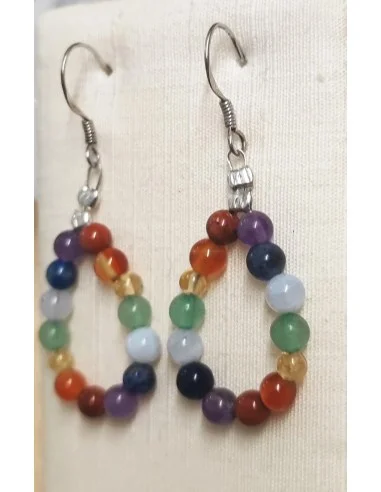 Boucles d oreilles sept chakras