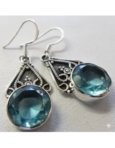 Boucles d'oreilles en topaze