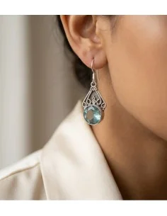 Boucles d'oreilles en topaze 2