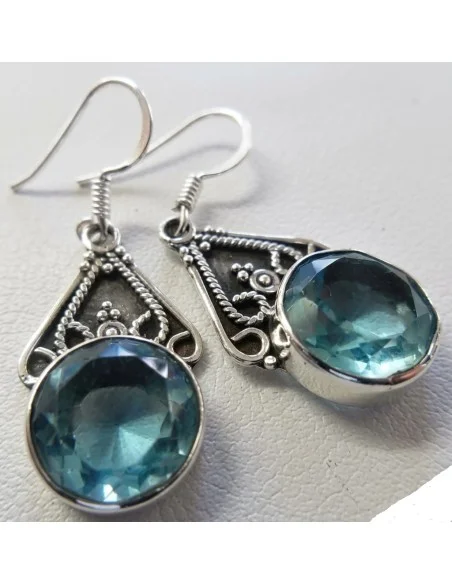 Boucles d'oreilles en topaze