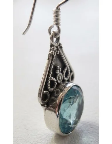 Boucles d'oreilles en topaze