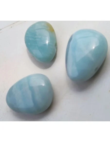 Pendentif Amazonite Percée (Forme Ovale) – Autonomie, Courage
