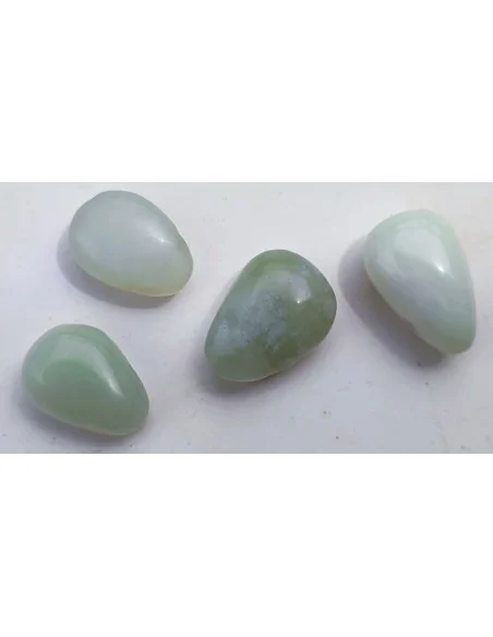 Pendentif Serpentine New Jade Percée (Forme Ovale) – Lâcher-Prise, Protection & Harmonie Émotionnelle
