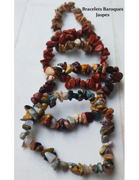 Bracelet en Pierres Naturelles Baroques – Plus de 22 Variétés au Choix