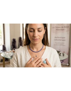 Tanzanite 20mm collier 2