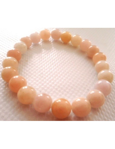 Béryl rose , Morganite bracelet 8mm