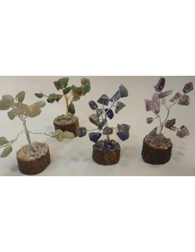 Mini Bonsai en pierres naturelles, base en bois