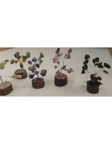 Mini Bonsai en pierres naturelles, base en bois