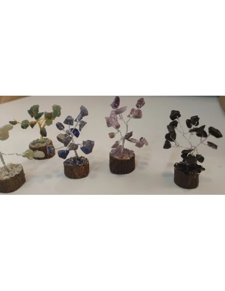 Mini Bonsai en pierres naturelles, base en bois