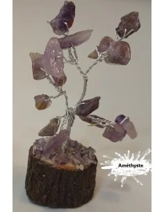 Mini Bonsai en pierres naturelles, base en bois