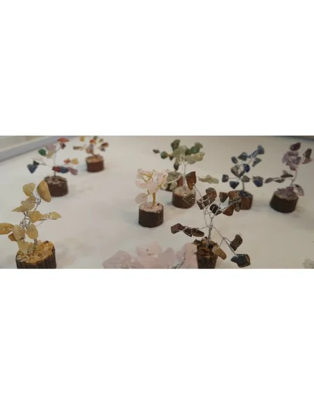 Mini Bonsai en pierres naturelles, base en bois