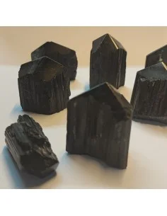 🖤 Pointe de Tourmaline Noire Brute Repolie du Brésil