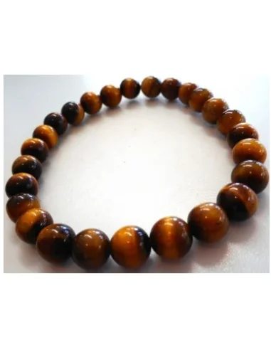 2 Bracelets Homme 8mm. Hematite et Oeil de tigre