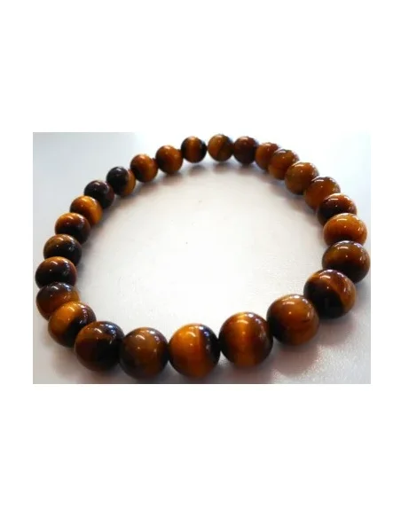 2 Bracelets Homme 8mm. Hematite et Oeil de tigre