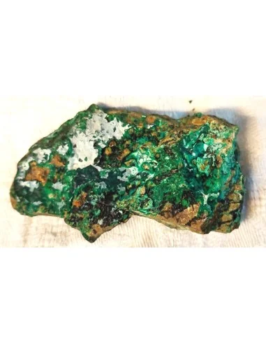 Turquoise, malachite, adamite brute