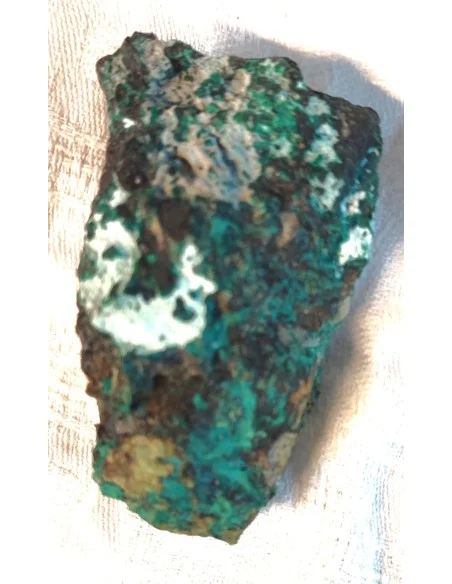 Géode de Turquoise, Malachite et Hemimorphite. Equilibre & Protection Celeste