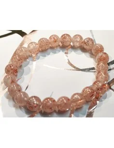 Bracelet en Quartz Fraise — Perles 8 mm 2