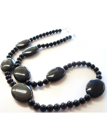 Obsidienne Oeil Celeste collier