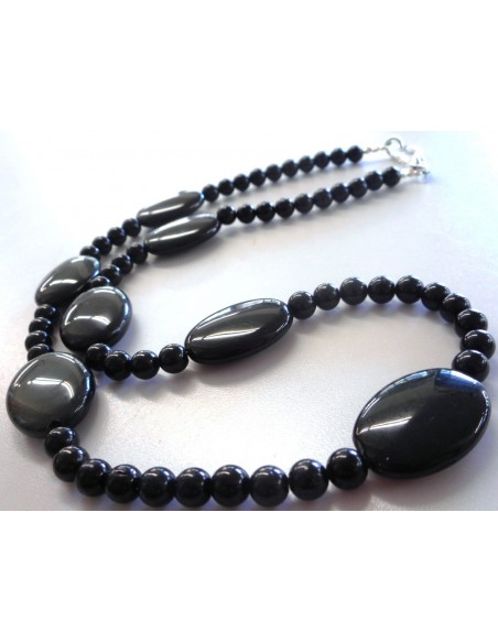 Obsidienne Oeil Celeste collier