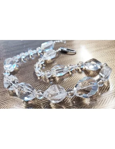 Manifique collier de  cristal de roche