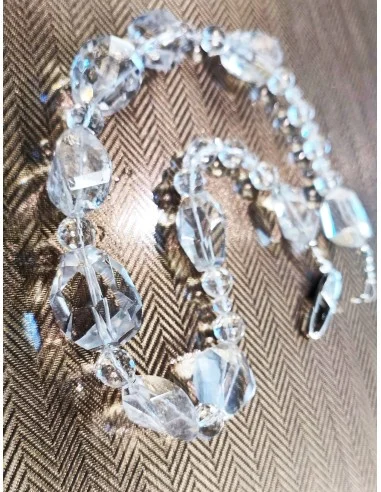 Manifique collier de  cristal de roche