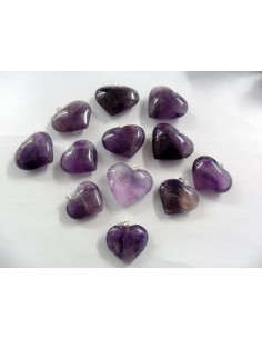 Pendentif en coeur amethytste 2