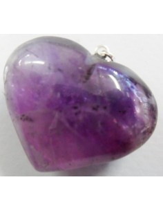 Pendentif en coeur amethytste