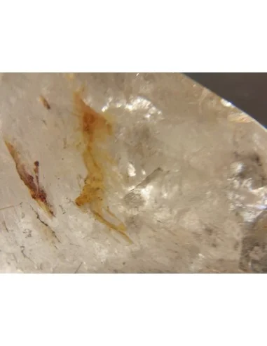 Galet tourmaline jaune avec rutiles