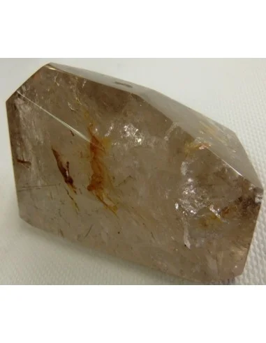 Galet tourmaline jaune avec rutiles