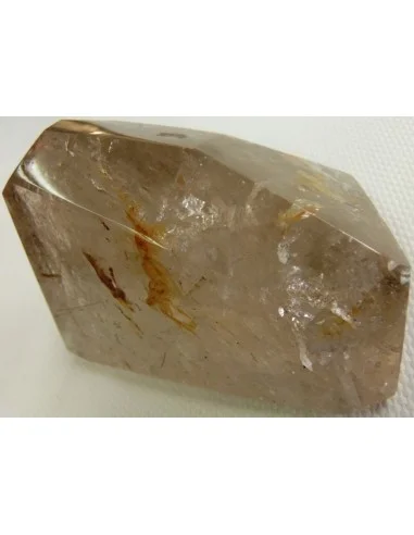 Galet tourmaline jaune avec rutiles