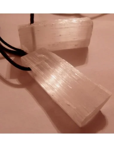 selenite pendentif