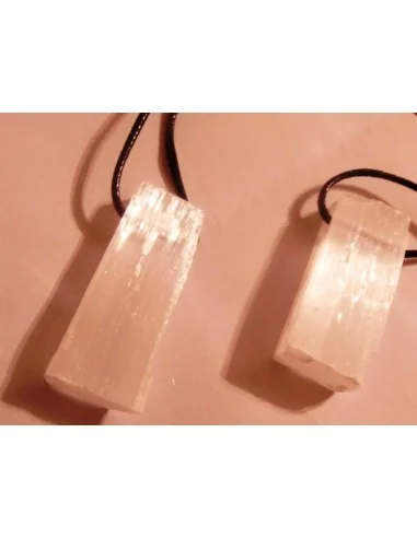selenite pendentif