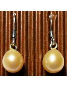 Boucles doreilles perles orange