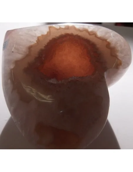 Coeur en quartz rose cristal