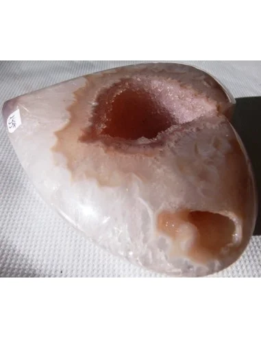 Coeur en quartz rose cristal