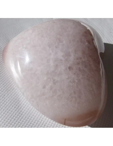 Coeur en quartz rose cristal