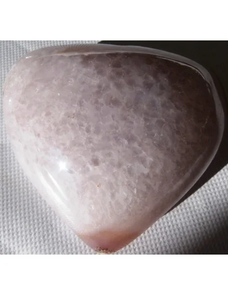 Coeur en quartz rose cristal